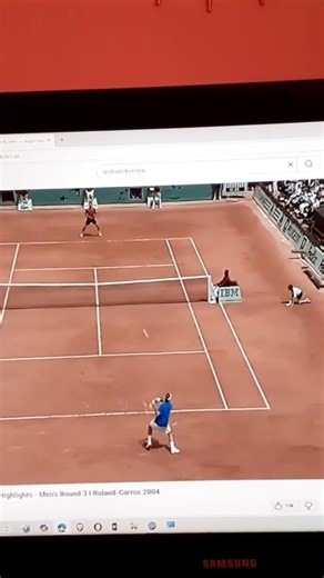 French Open 2004 🎾 Gustavo kuerten dominating Roger Federer from the Baseline
