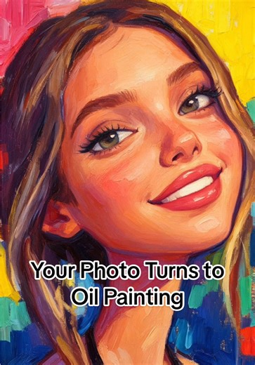 Your Photo Turns to Oil Painting #PhotoToPainting #AIPainting #PortraitEffect #PhotoSwap #PhotoReplace