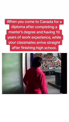 Study in Canada. When you come to Canada for a diploma after completing a master’s degree and having 10 years of work experience, while your classmates arrive straight after finishing high school. #express_entry_canada_jobs #canadastudy #foryou #foryourpage #jobs #pgwp #canadarefusal