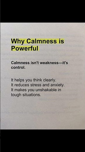 Watch This: Why Calmness Is Powerful | Motivational Quote