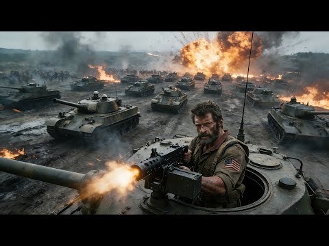 Intense war film: Powerful tank forces attack—yet hit bomb traps, nearly wiped out!