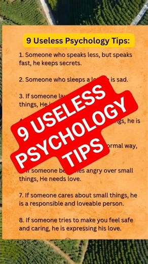 🔥9 Useless Psychology Tips Your Life #psychology#reminder#growthmindset#trending#youtubeshorts#goals