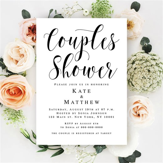Coed wedding shower invitations | Honestweddingadvice.com
