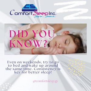 1.3K views | Wednesday sleep Tips! Set a Sleep Schedule: Even on weekends, try to go to bed and wake up around the same time. Consistency is key for better sleep! ⏰ #ComfortSleepGY #SleepTips | Comfort Sleep | Facebook