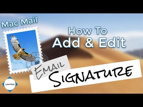 Mac | how to change email signature on Mail App