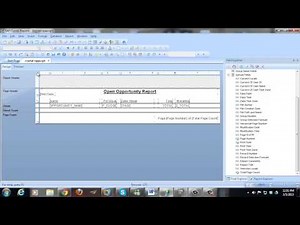 ACT! Reporting with Crystal Reports - Opportunity Example
