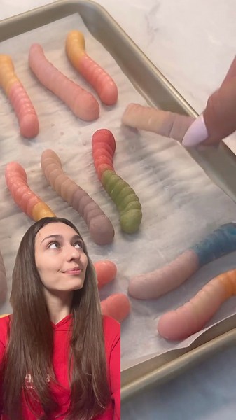 Trying the CUTEST worms recipe ever 🐛🥰 #trending #cooking #food #lifehacks #recipe