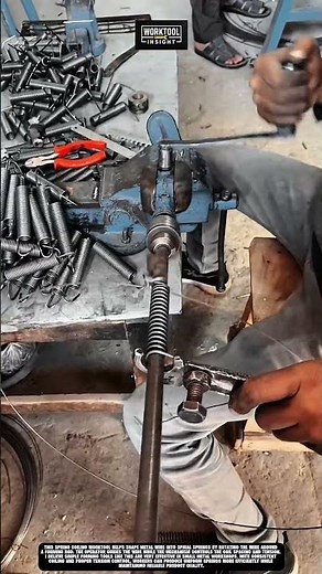 Spring Coiling Worktool that shapes wire into springs to improve production efficiency #worktool