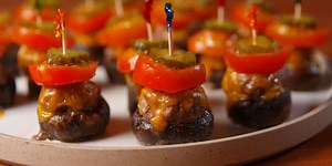 Burger Stuffed Mushrooms