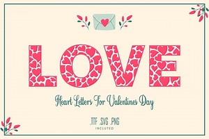 Font of Hearts Cute Valentine Fonts Valentines Font Love Font Heart Font Romantic Font Lovely Script Font With Heart Cricut Canva Procreate - Etsy