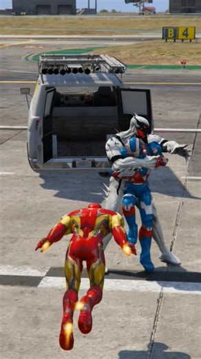 Venom Kidnapped Blue Iron-Man | Red Iron-Man Safe A Blue Iron-Man GTA5