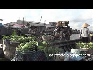 di dulich o Cho noi Cai rang Can Tho Vietnam