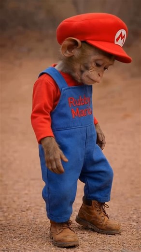 Rubby Mario on Instagram: "Monkey hits in 4K 🐒📸 His hips have their own Wi-Fi connection 😭 #viralreels #dance #funnyanimals #trendwave"