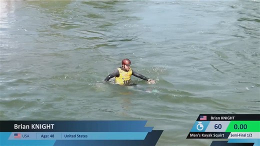 Brian Knight USA Men's Kayak Squirt Semi Final / 2025 ICF Canoe-Kayak Freestyle World Championships | Planet Canoe