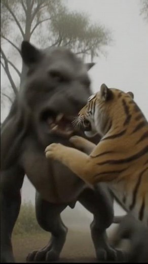 Simba & Shere Khan vs Andrewsarchus | Rise of the Ancient Predator #shortvideo #animals