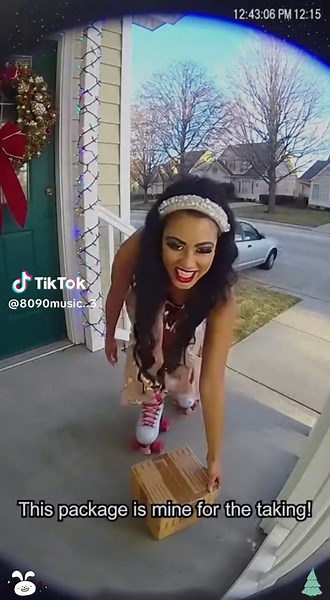 Porch exploding package box with glitter🏳️‍🌈✨🦄#porchpiratecaught #glitter #package #prank #fyp