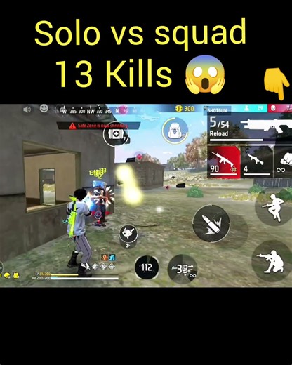 SOLO VS SQUAD🔥 || 13 KILLS IN BR-RANKED MODE🤬 | FULL GAMEPLAY #FREE FIRE #HEDSHORT #SHORTS #VAIRAL 🤬