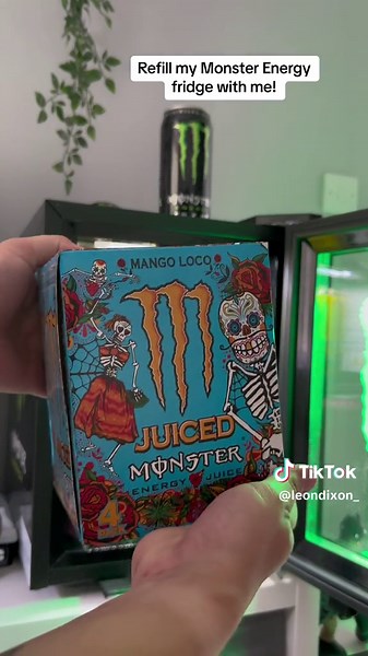 Refilling the Monster Energy Fridge in the Games Room