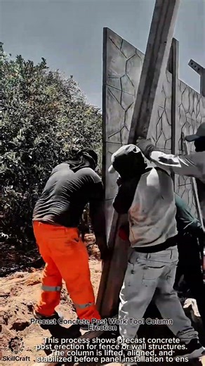 Precast Concrete Post Work Tool Column Erection #worktool