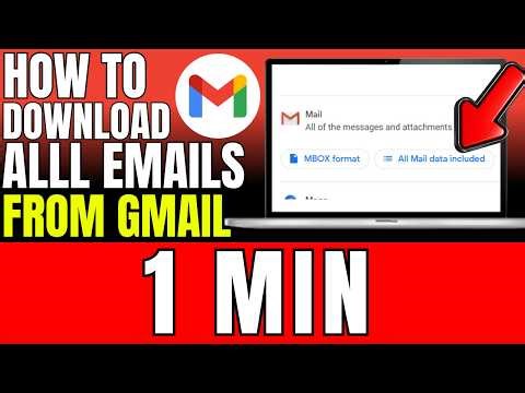 How To Download All Emails From Gmail (2026)