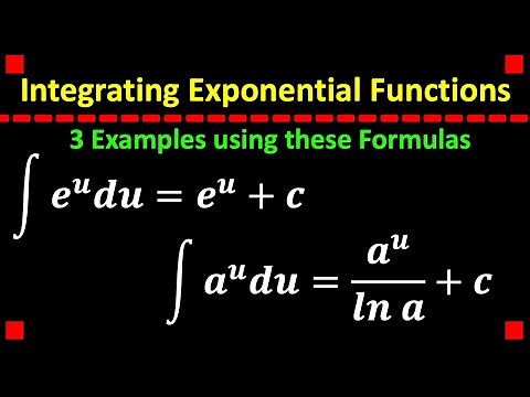 Integration Formulas for Exponential Functions