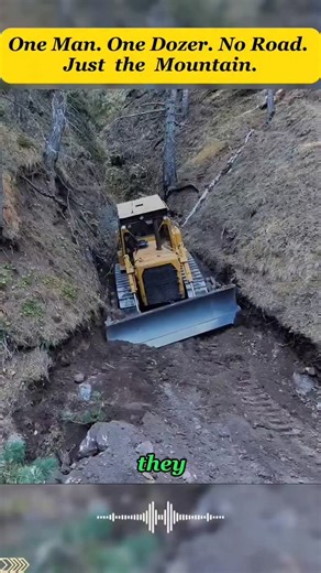 He Drove a Bulldozer Into the Mountains — and Came Back With a Road. #Bulldozer #HeavyEquipment #ConstructionLife #Earthmoving #RoadBuilding #WorkHardPlayHard #AmericanGrit #usa #fyp | Exivator Lover