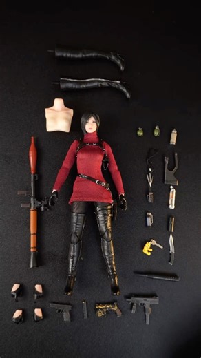 Brotoys Ada Wong (Female Spy) 1/12 action figure #unboxing #residentevil4remake #adawong #waifu