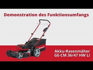 Funktionen des Einhell Akku-Rasenmähers GE-CM 36/47 HW Li | #tutorial