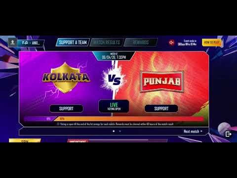 Kolkata and Punjab || Voting M416 glacier || Live 