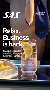SAS business class er endelig tilbage på flyvninger i Europa. | SAS - Scandinavian Airlines