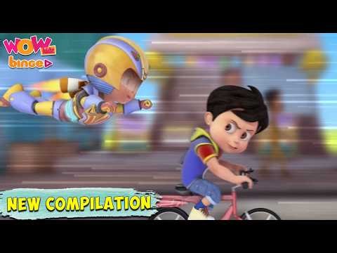 Vir The Robot Boy | Best Action Scenes Compilation - 395 | Wow Kidz Binge