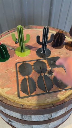 Our metal cactus kits #welding #welder #cactus #kit #diy #custom