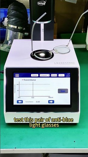 What is the use of the transmittance spectrum curve of the LS155 color haze meter?