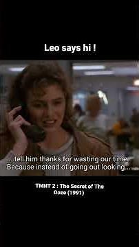 Donnie calls April O Neil via the public phone - TMNT 2 The Secret of the Ooze (1991)