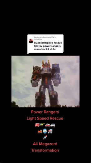 Power Rangers Light Speed Rescue Megazord Transformation