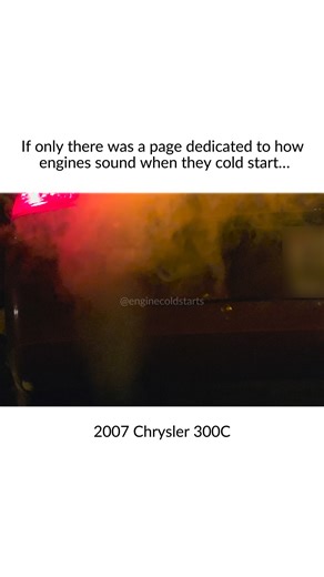 Engine Cold Starts on Instagram: "Cold start of a 2007 Chrysler 300C with the 5.7L HEMI V8. The engine fires up from cold with a deep startup note, briefly flares, then settles into a smooth but throaty V8 idle as it begins to warm. #enginecoldstarts #enginecoldstart #coldstart #chrysler #300c #chrysler300c #57hemi #hemi #v8 #gasoline #naturallyaspirated #rwd #sedan #americanluxury #musclecar #v8sound #exhaustsound #streetcar #americancars"