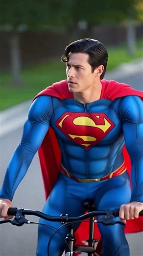 Superheroes Bicycle Hulk, Superman, Spiderman & Ironman Fun! #aiart #funny #avengers