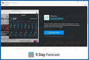 Weather For Chrome Adware