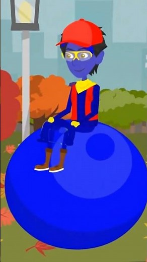 I'm bouncing on my blue hopper ball