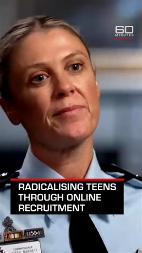 Earlier this year, the newly-appointed Australian Federal Police Commissioner Krissy Barrett talked about the country's growing problem of teenage boys being targeted online by extremists. 17 of the 33 people before the courts today for terrorism charges are minors. In the wake of the Bondi Beach terror attack, the federal government announced changes to laws, including a new aggravated offence which targets adults who seek to groom or radicalise children. #60Mins | 60 Minutes Australia
