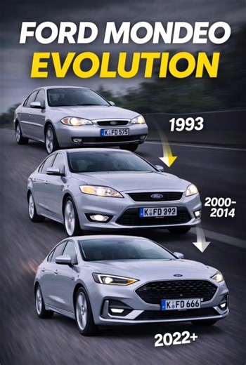 Ford Mondeo Evolution 🔥 MK1 → MK6 (1993–2023)#AutoEvolution