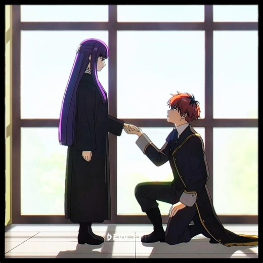 Fern and Stark dance love 💕 the world journey #anime #fern #stark #animeedit #frieren