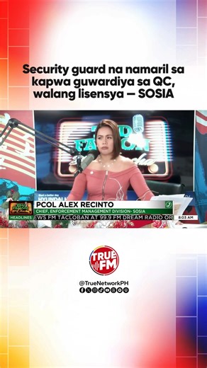 Base sa Republic Act 11917 o Private Security Services Industry Act Room 3 Section 4, dapat may lisensya bago maging security guard. Kasunod ito ng insidente ng pamamaril ng isang guwardiya sa kapwa niya sekyu sa isang car dealership sa Quezon City. Ayon kay PCol. Alex Recinto, hepe ng Enforcement Management Division-Supervisory Office for Security and Investigation Agencies (SOSIA), tila kinuha lang ang isang indibidwal na tumayo bilang security guard kahit walang lisensya dahil sa kapaskuhan. 