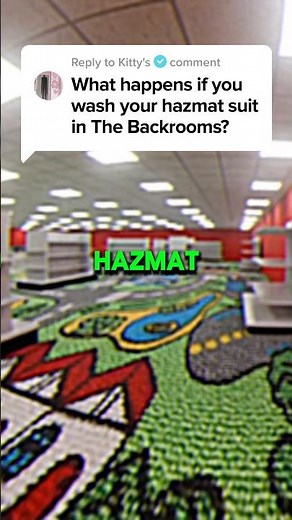 ⚠️DO NOT WASH YOUR HAZMAT SUIT IN THE BACKROOMS - FOUND FOOTAGE⚠️ #backrooms #shorts