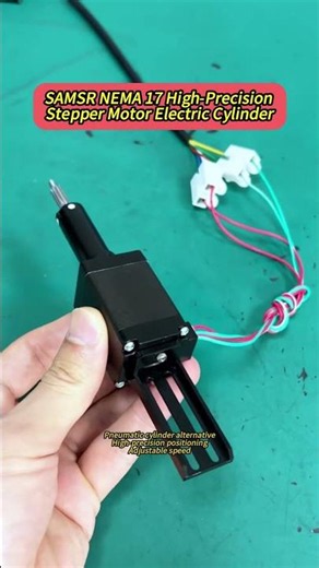 SAMSR NEMA17 High-Precision Stepper Motor Electric Cylinder #automobile #cncmill #stepper_motor #cnc