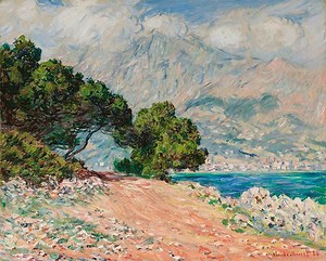 Menton von Cap Martin aus gesehen | Claude Monet | Gemälde-Reproduktion