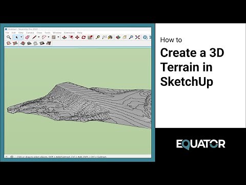 Creating a 3D Terrain in SketchUp using Elevation Data