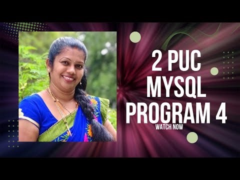 2 PUC mysql(program 4)