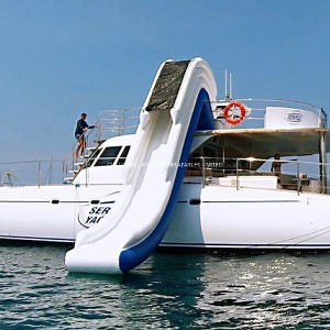 [Hot Item] Inflatable Water Slides for Boats Floating Water Dock Slide for Sale