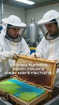 Blue Bees & Purple Honey - Would You Eat Blue Honey? #foodscience #facts #bluebees